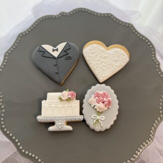 ブライダルクッキー（天然色素）<br>¥3,500 / 1セット